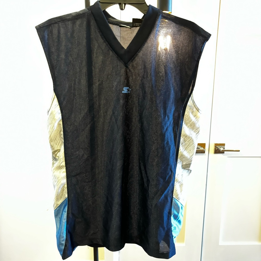 Vintage Starter Navy Blue Sleeveless Jersey Tank Top Men’s Size XL Athletic